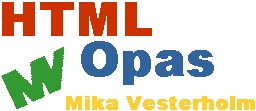 HTML Opas MV Mika Vesterholm
